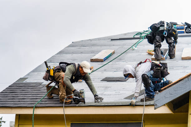 Professional Roofing technician working in Tarawa Terrace, NC